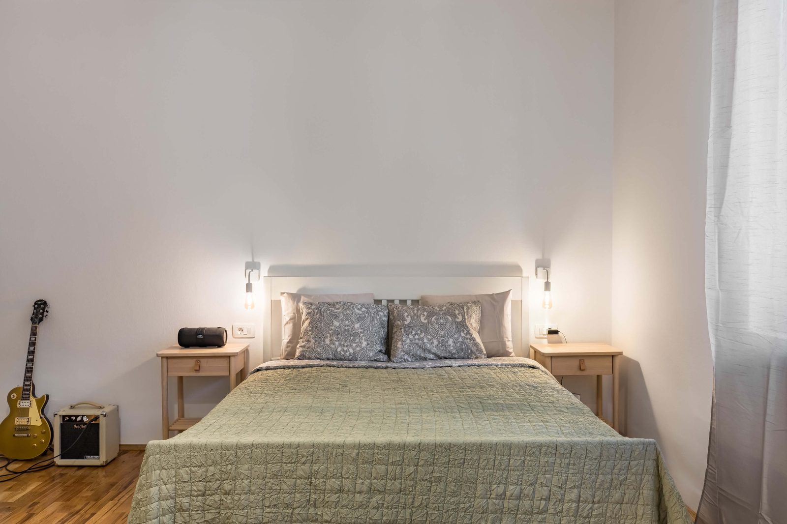 Comfortable, made-up beds